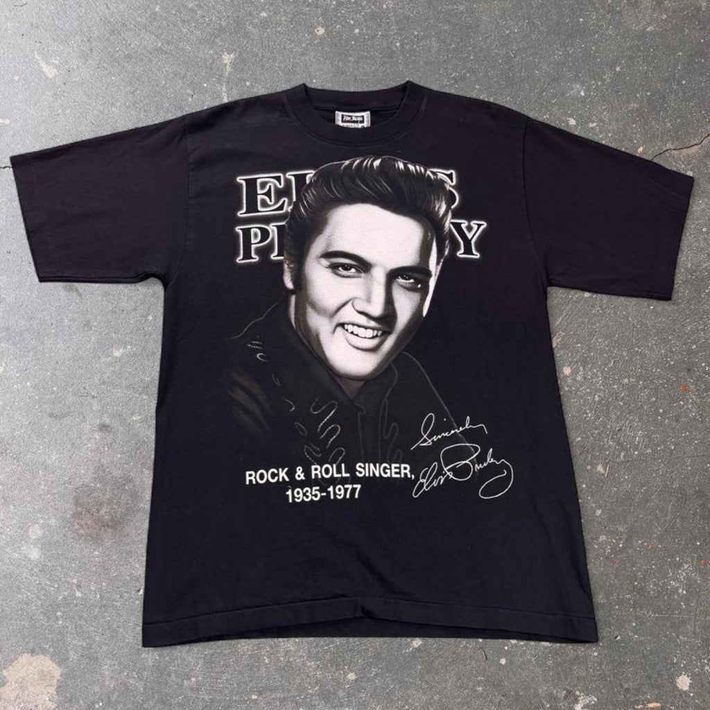 2000s Elvis Presley Rock & Roll Singer Memorial Tee | Large
