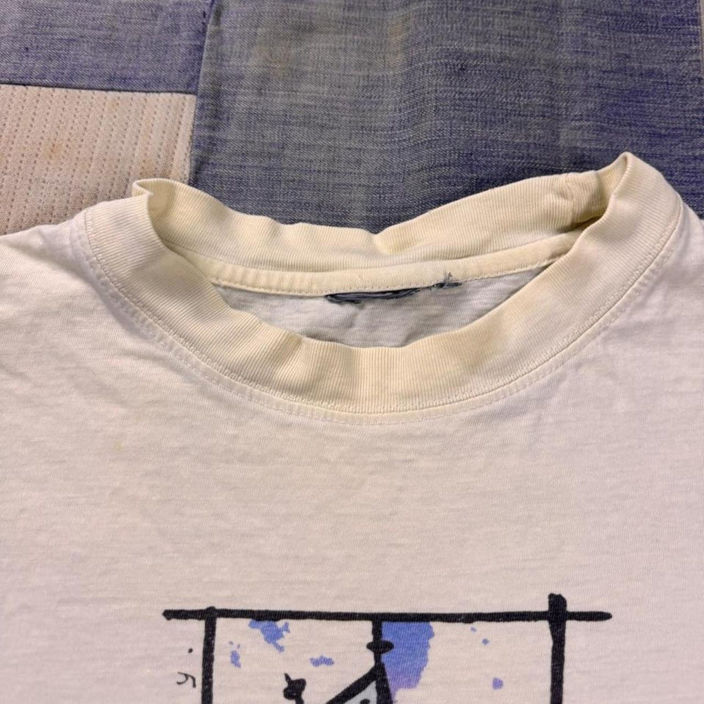 1990s Prague Hundred Tower City Art Tee | XL