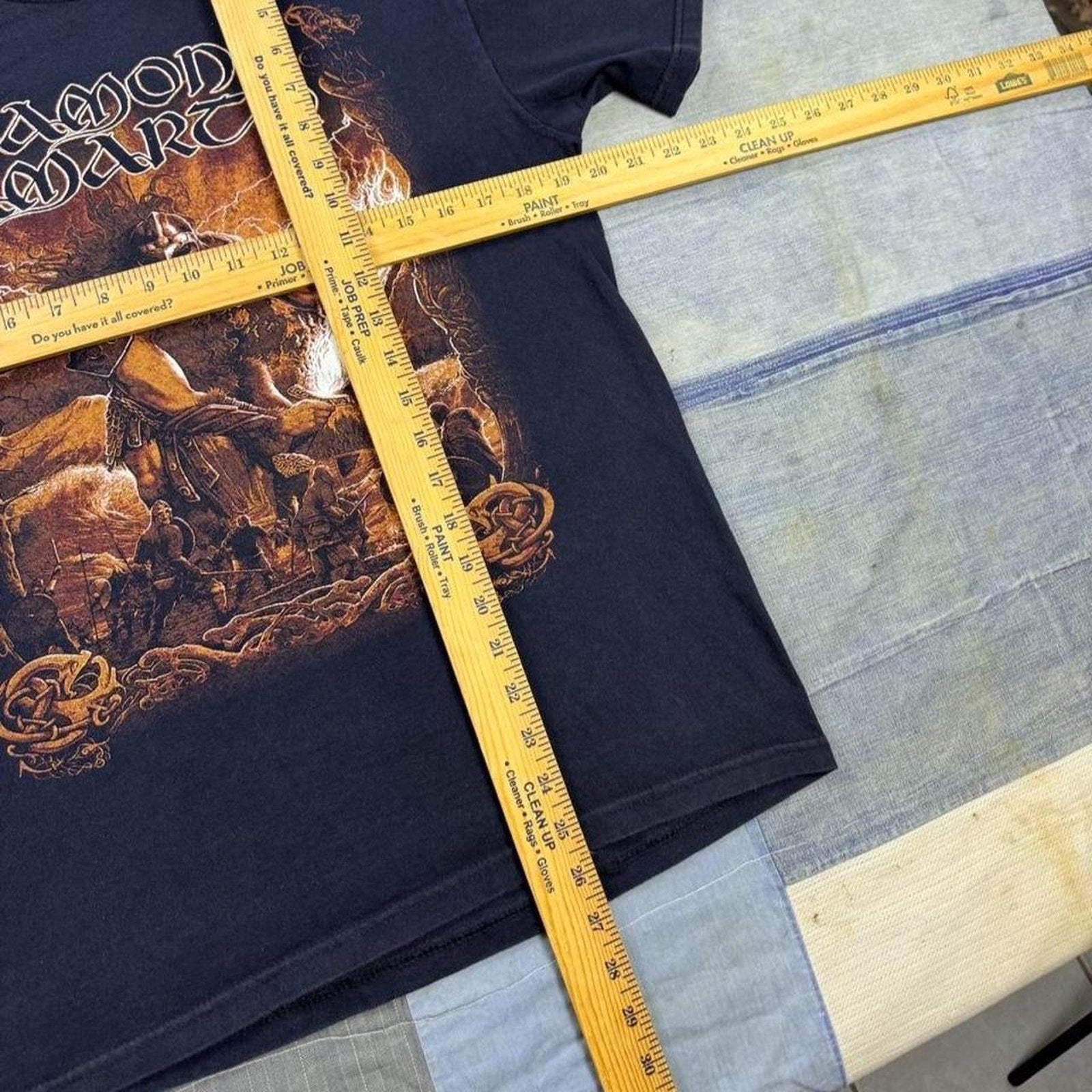 2000s Amon Amarth “Fate of Norns” era band tee | small