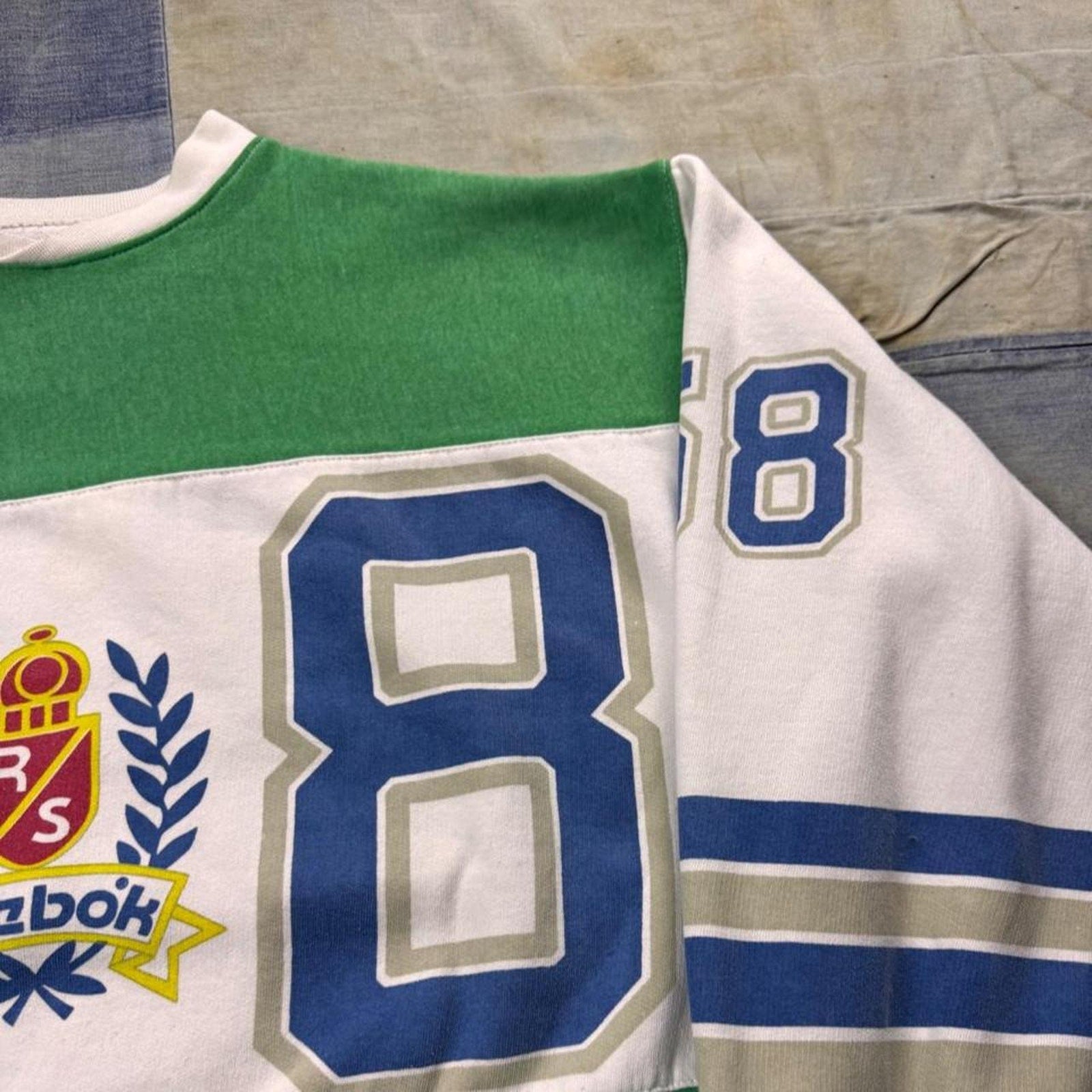 1980s Reebok RS 58 Colorblock Crewneck Sweatshirt | Medium