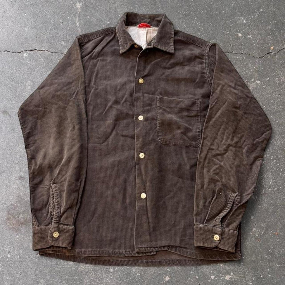 1950s Corduroy Sport Shirt | M