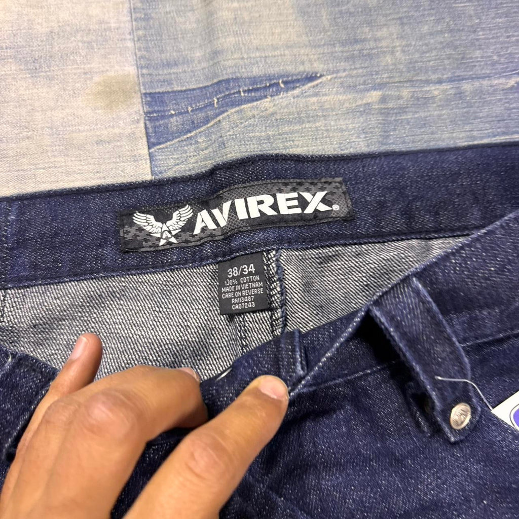 2000s Avirex dark wash baggy jeans | 40x31.5