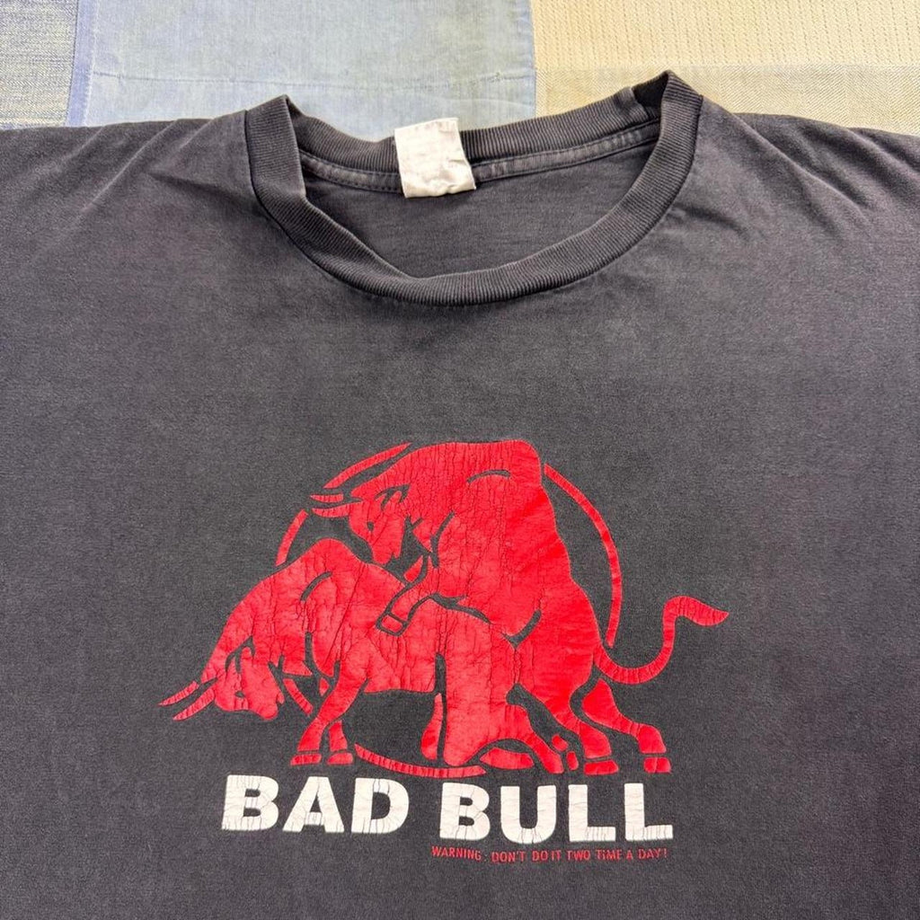 1990s Bad Bull Novelty Graphic Tee | Large