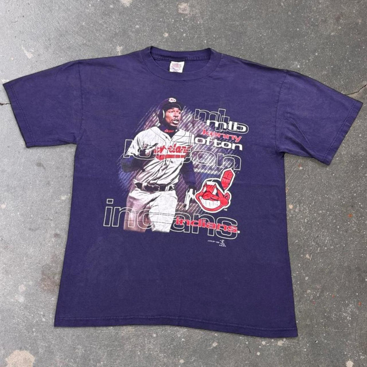 1998 Kenny Lofton Cleveland Indians MLB Graphic Tee | Large