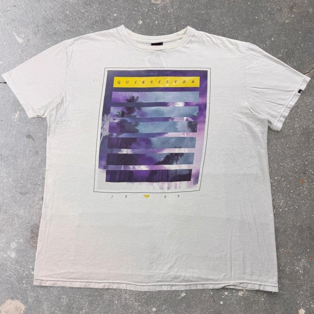 2010s Quiksilver 1969 Palm Tree Graphic Tee | XL