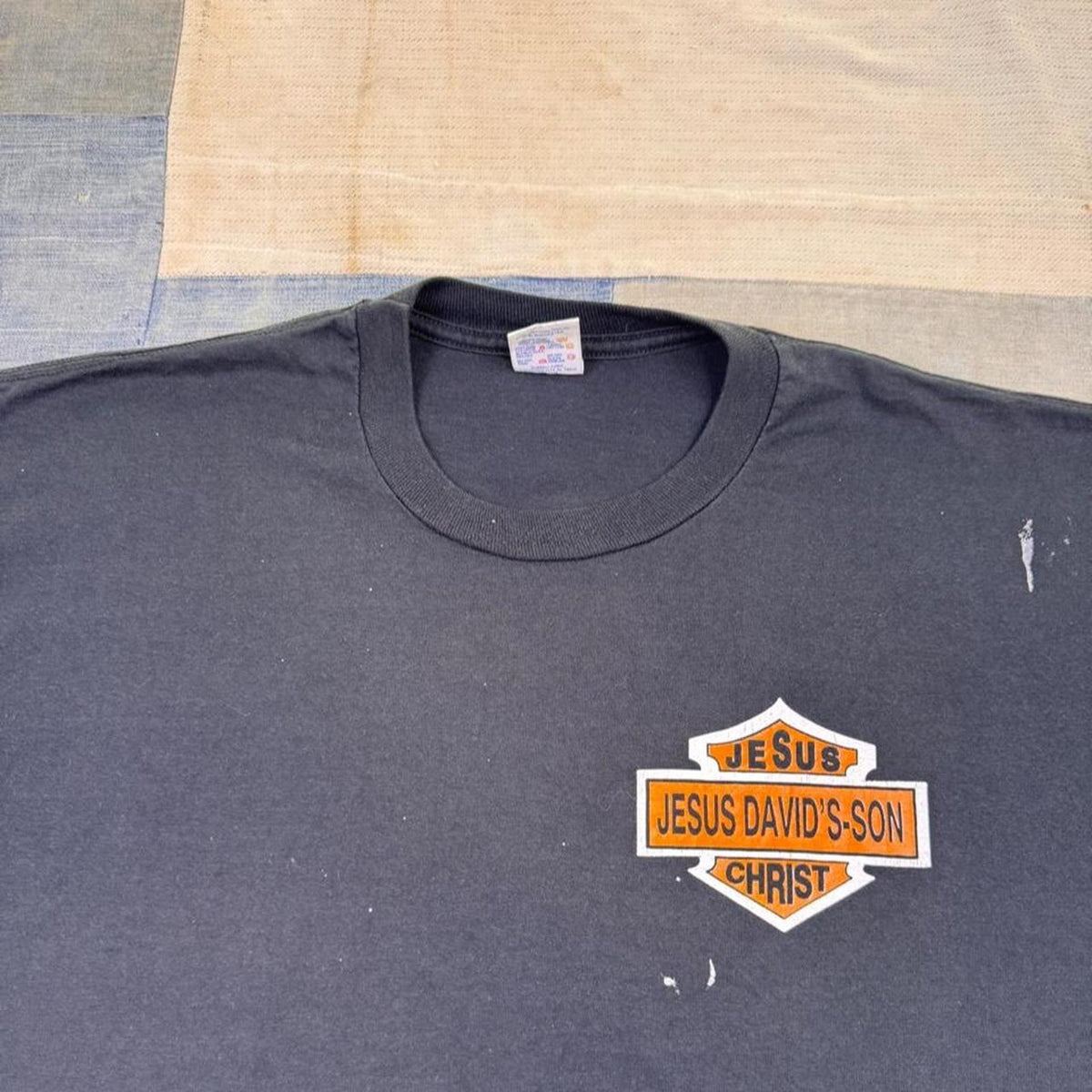 1990s Jesus David's Son Christ Harley Davidson Christian Biker Tee | Extra Large