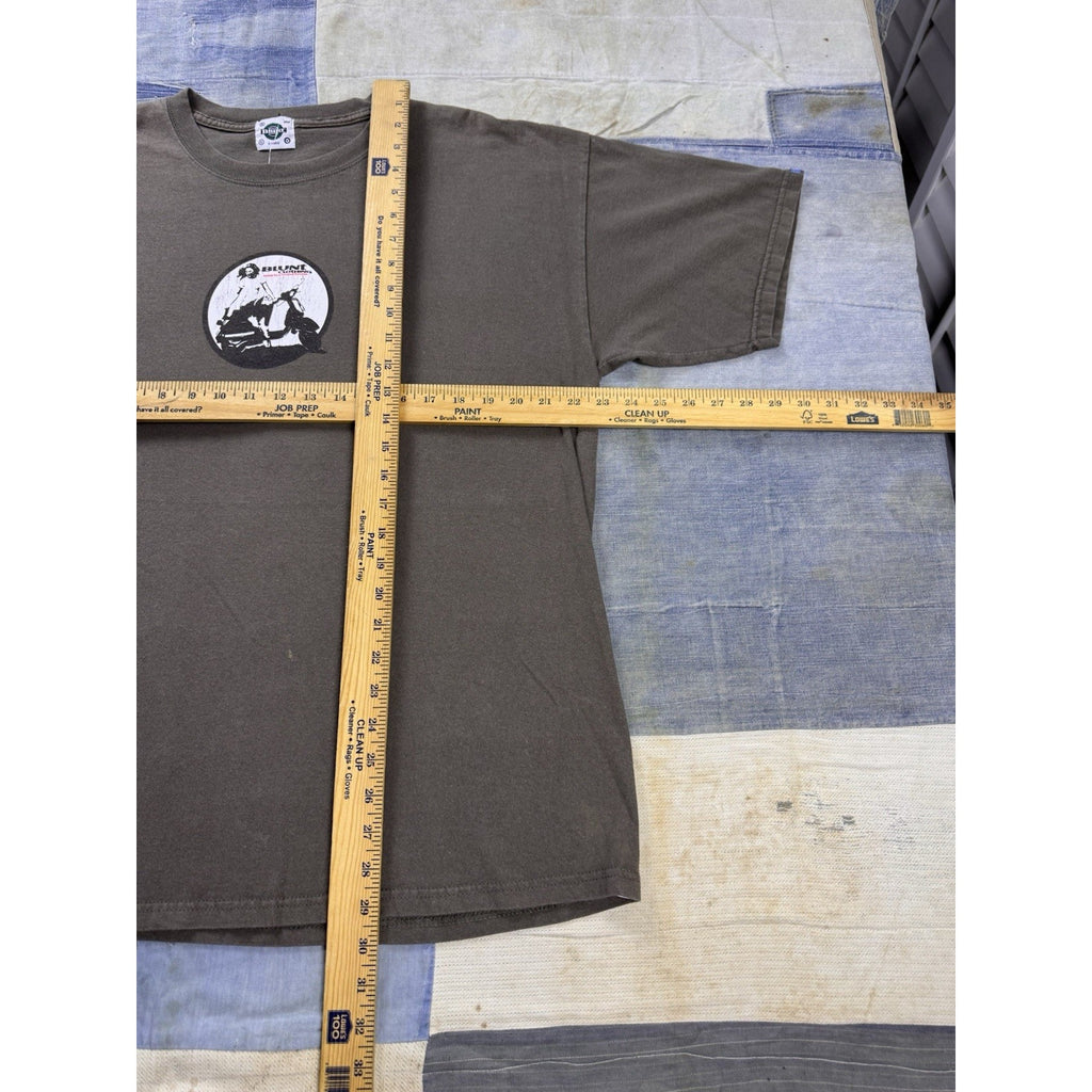 90’s Vintage Blunt Stakeboarding Brown Skater Tee Shirt Sz XL