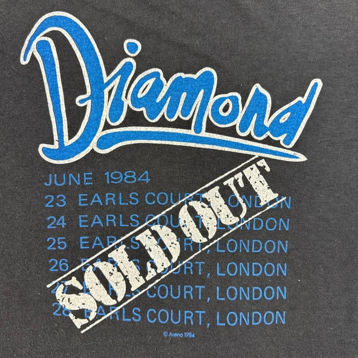 1984 Neil Diamond Earls Court London Concert Tour Tee | Small