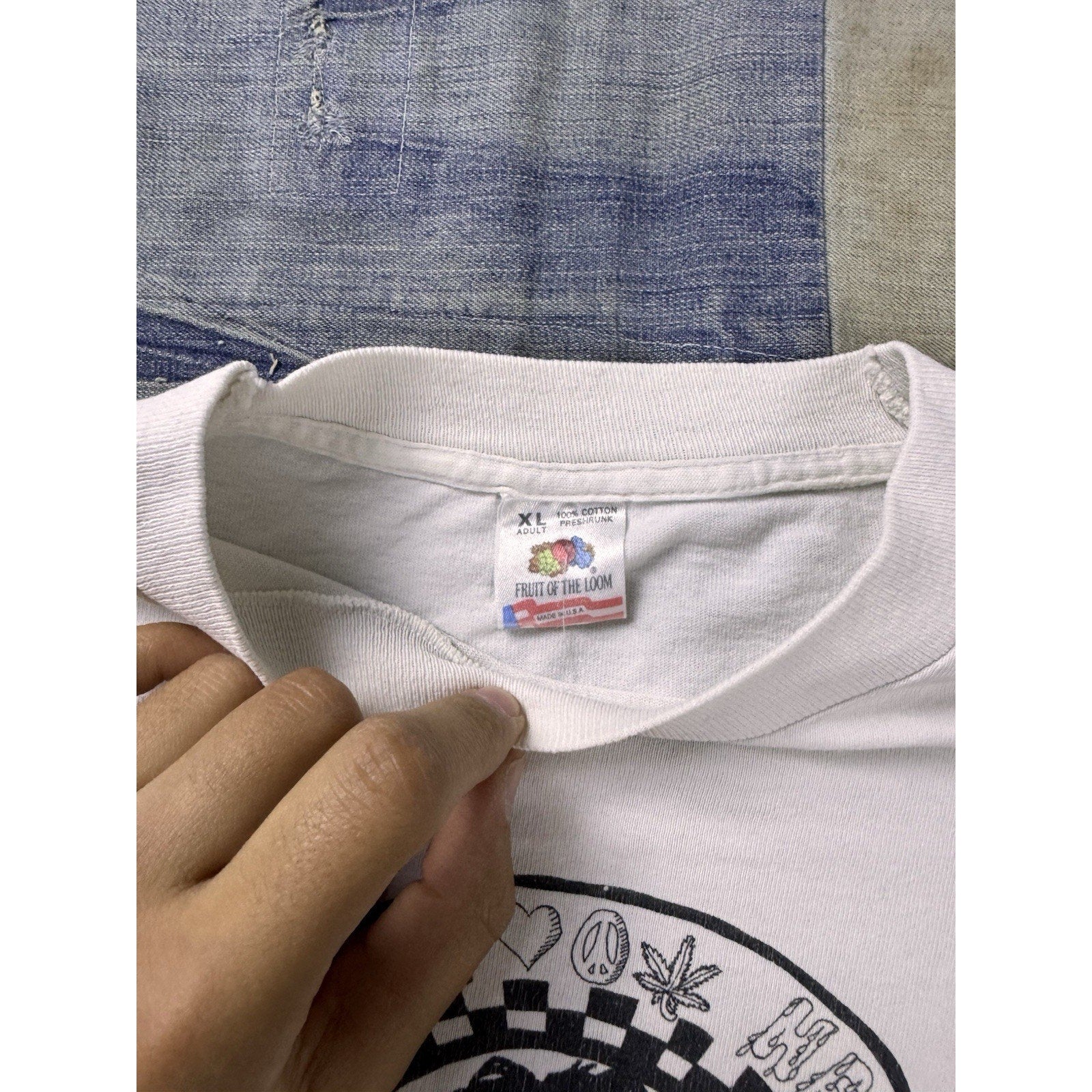 Jerry Garcia Band Summer Tour 1992 Vintage T Shirt XL Grateful Dead USA White
