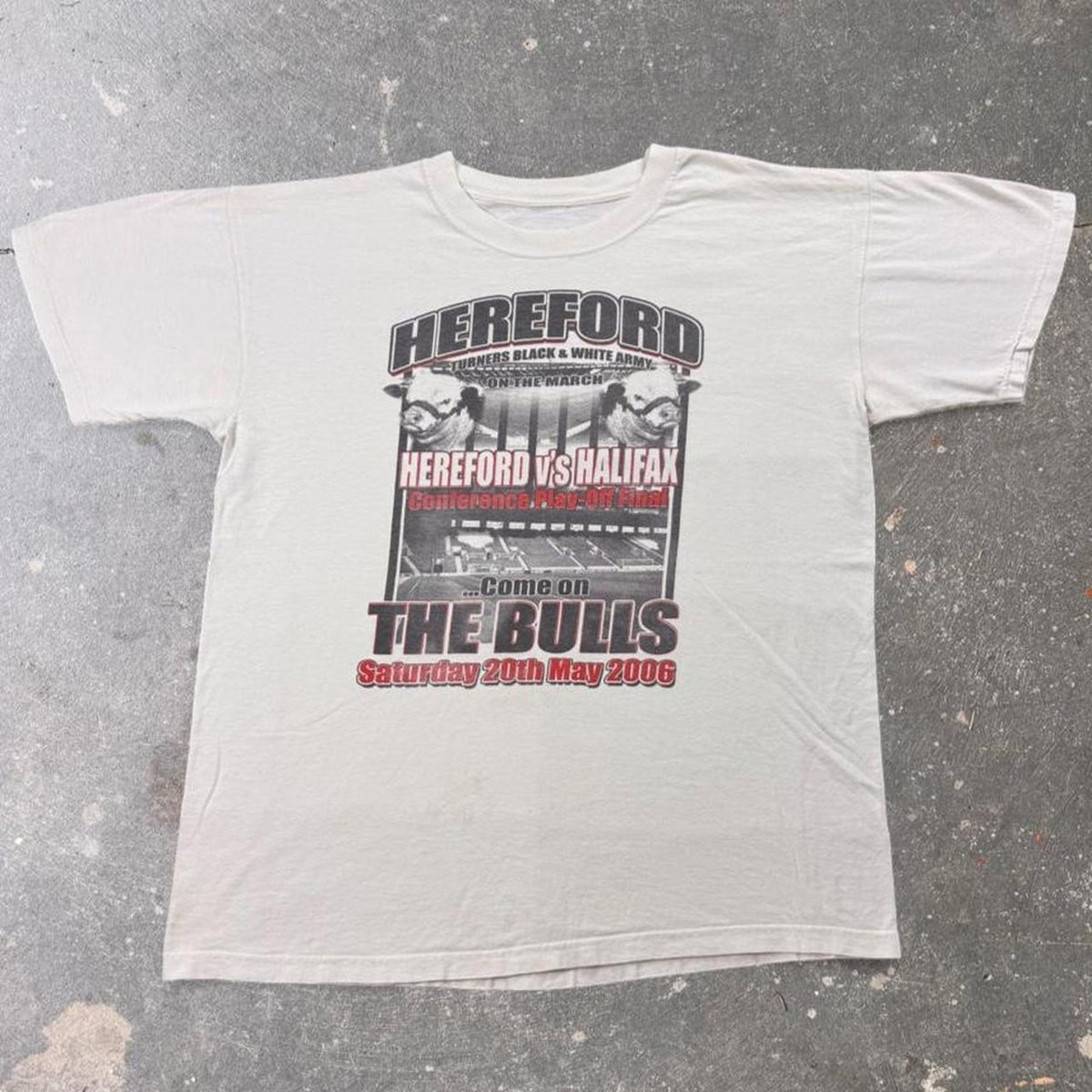 2006 Hereford United vs Halifax Conference Play-Off Final Soccer Tee | Large
