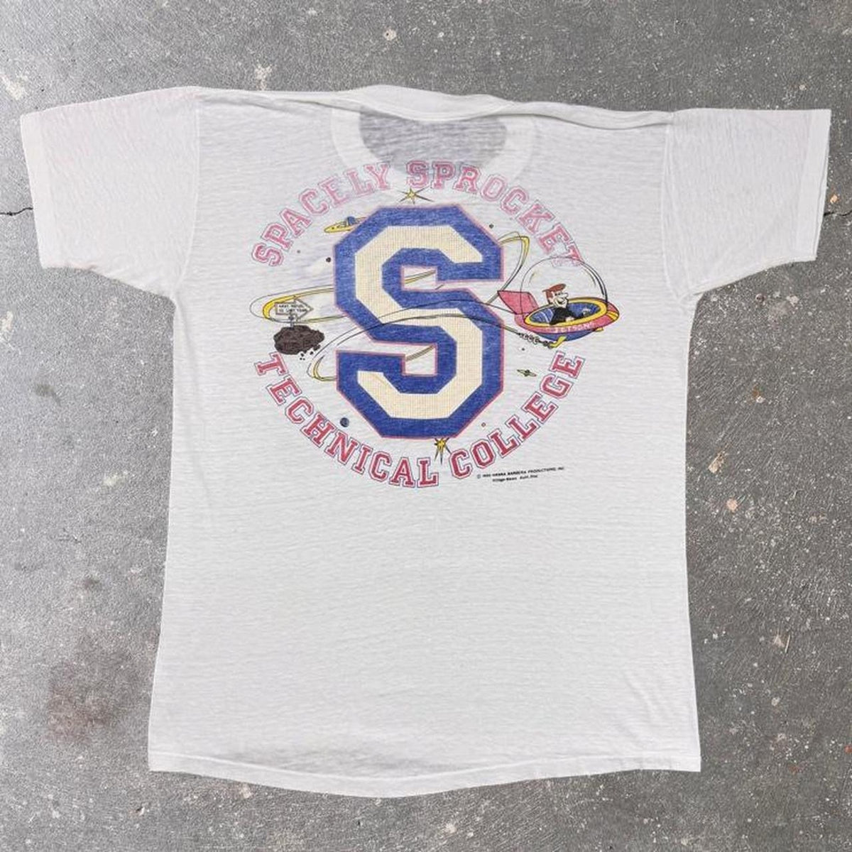 1985 The Jetsons Spacely Sprockets Technical College Hanna-Barbera Tee | Large