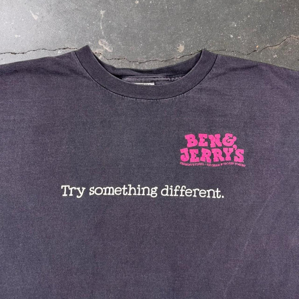 1990s Ben & Jerry's Try Something Different Promo Tee | XL