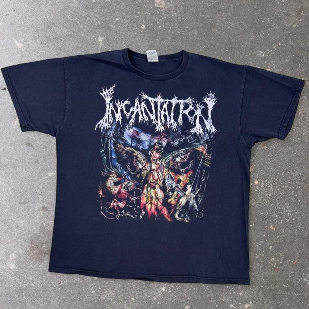 2000s Incantation Diabolical Conquest Death Metal Double Sided Tee | Extra Large