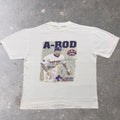 1990s Alex Rodriguez A-Rod Texas Rangers Baseball Tee | Large