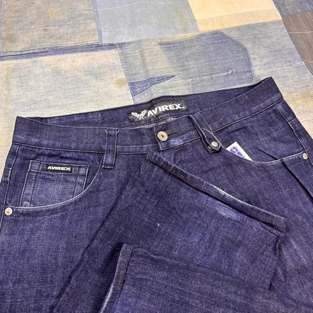 2000s Avirex dark wash baggy jeans | 40x31.5