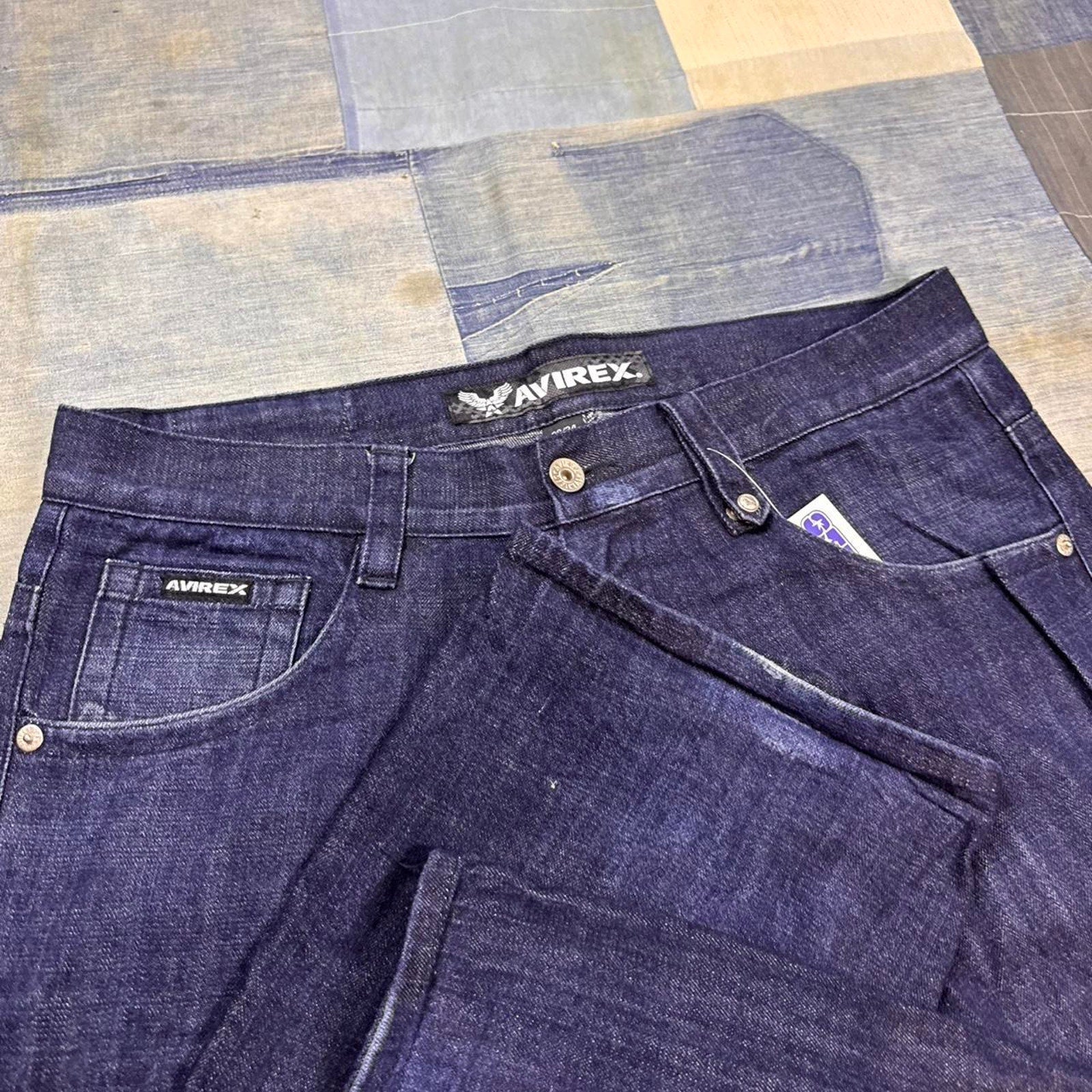 2000s Avirex dark wash baggy jeans | 40x31.5