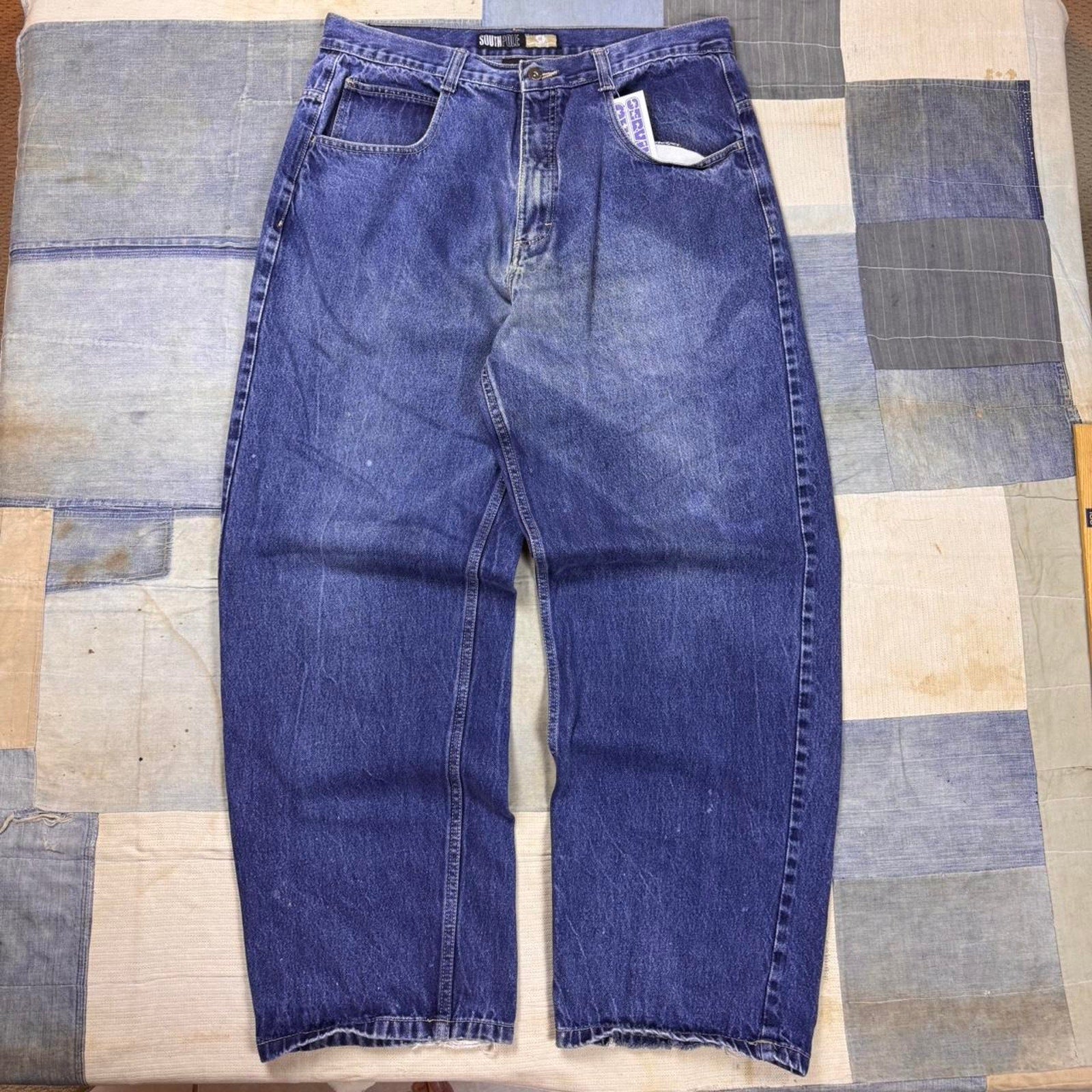2000s Southpole yellow tab baggy jeans | 36x31