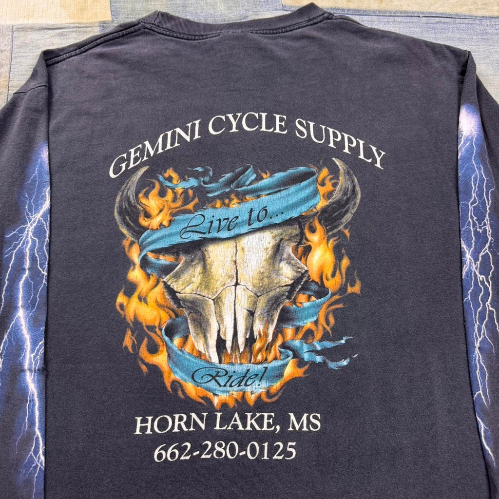 1990s Route 66 long sleeve shirt | Large