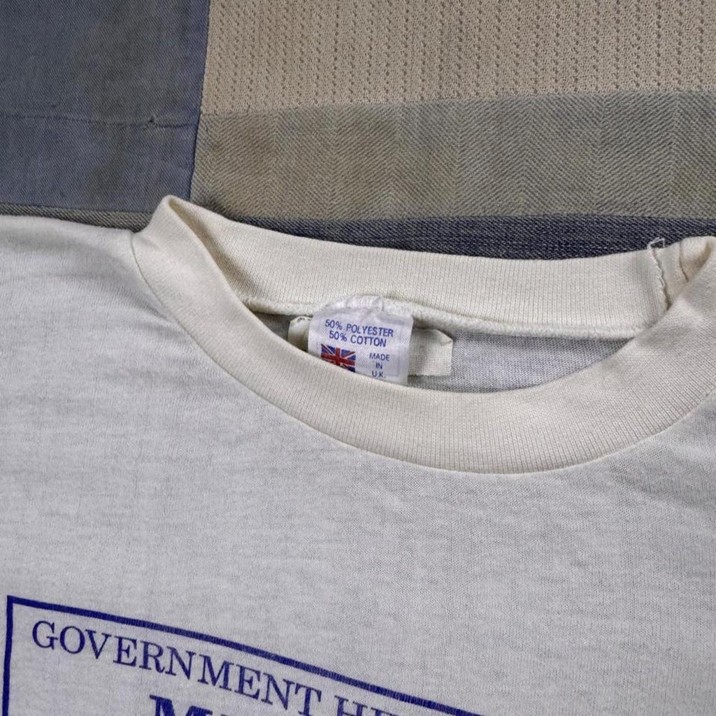 1980s Millwall Government Health Warning Football Tee | Large