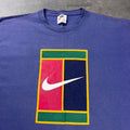 1990s Nike tennis court logo tee | Large