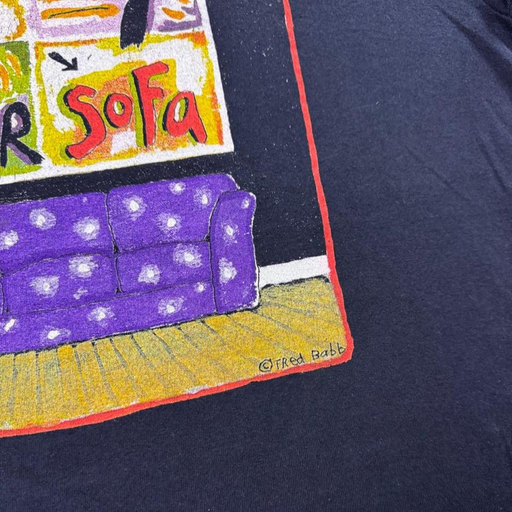 1990s Fred Babb “Good Art Won't Match Your Sofa” Art Tee | XL