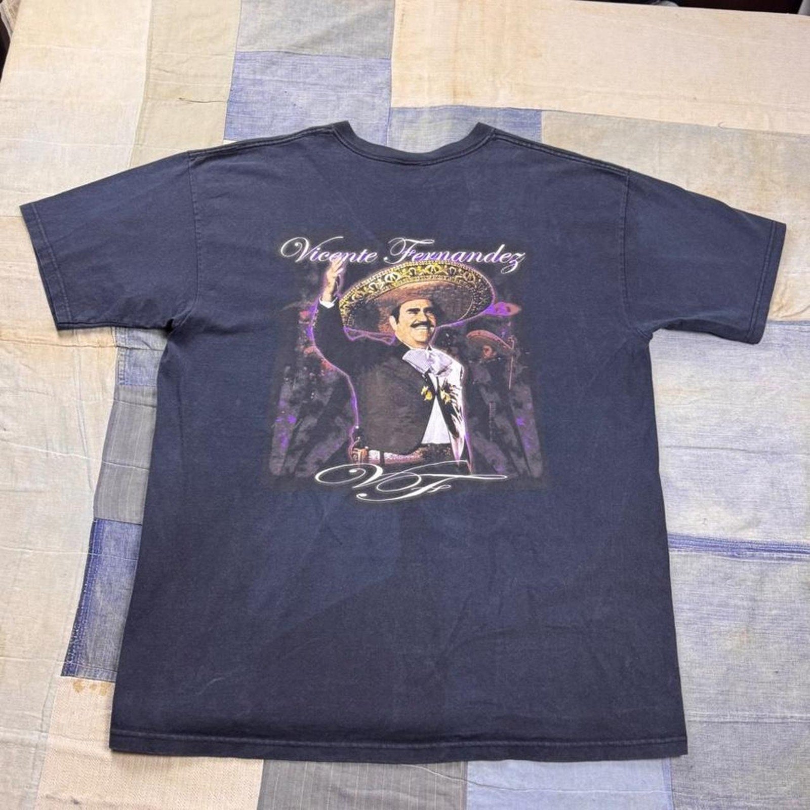 2000s Vicente Fernández El Rey Double-Sided Tee | XL