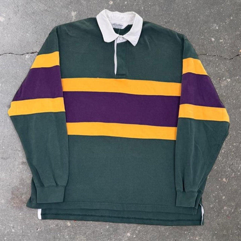 1990s Brooks Brothers Striped Rugby Shirt | L