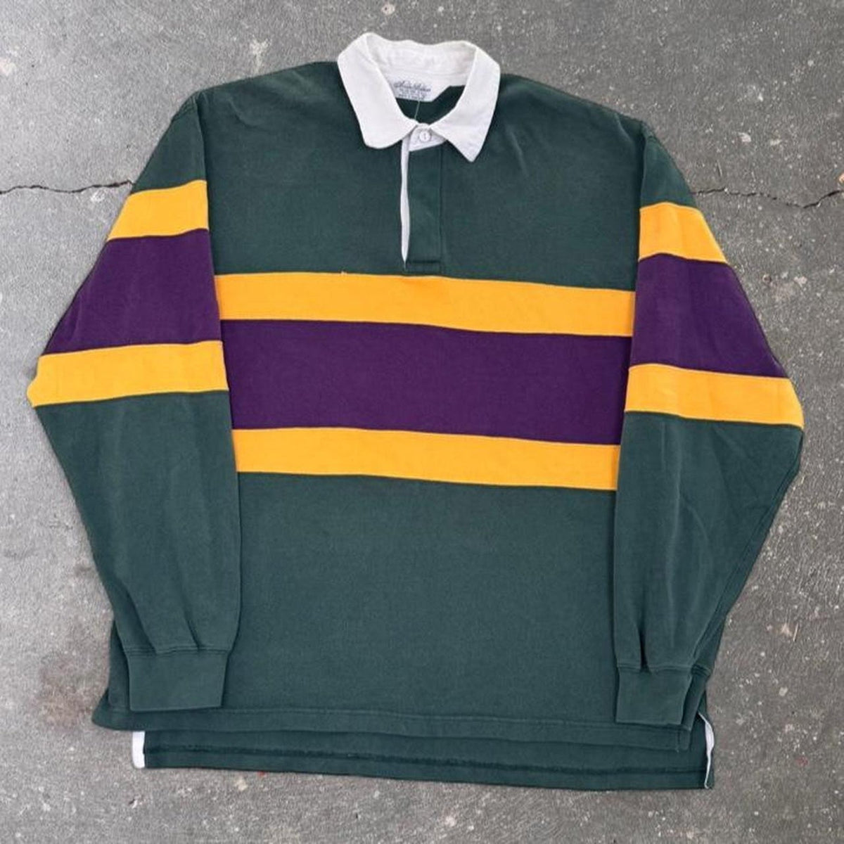 1990s Brooks Brothers Striped Rugby Shirt | L