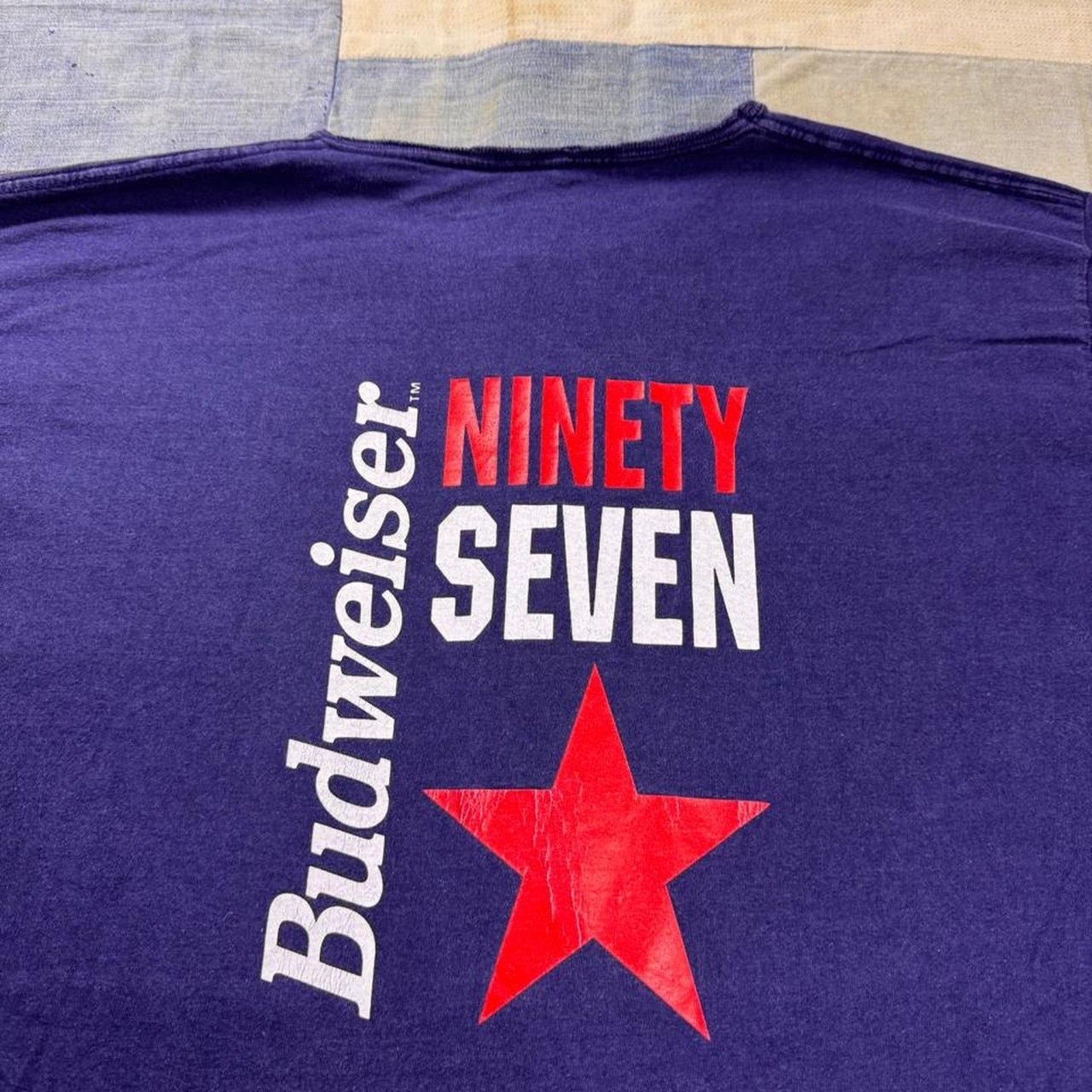1997 Budweiser Ninety Seven Double-Sided Graphic Tee | Large
