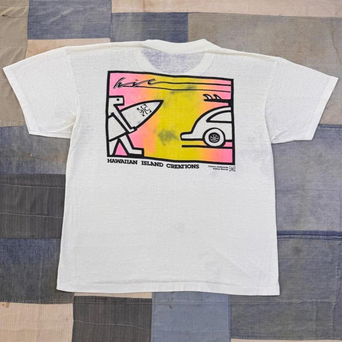 1980s Hawaiian Island Creations HIC Custom Surfboards Graphic Tee | Large
