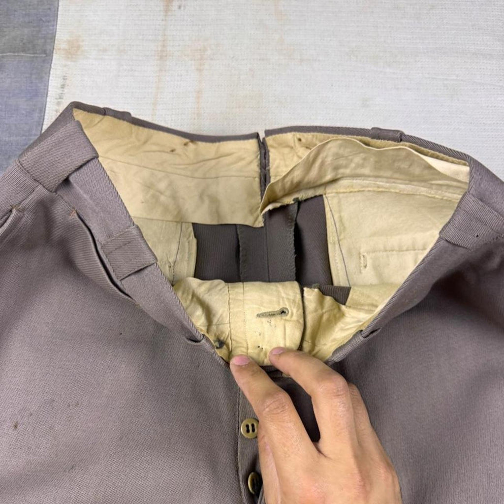 1950s Wool-Blend Button-Fly Trousers | 30 x 30