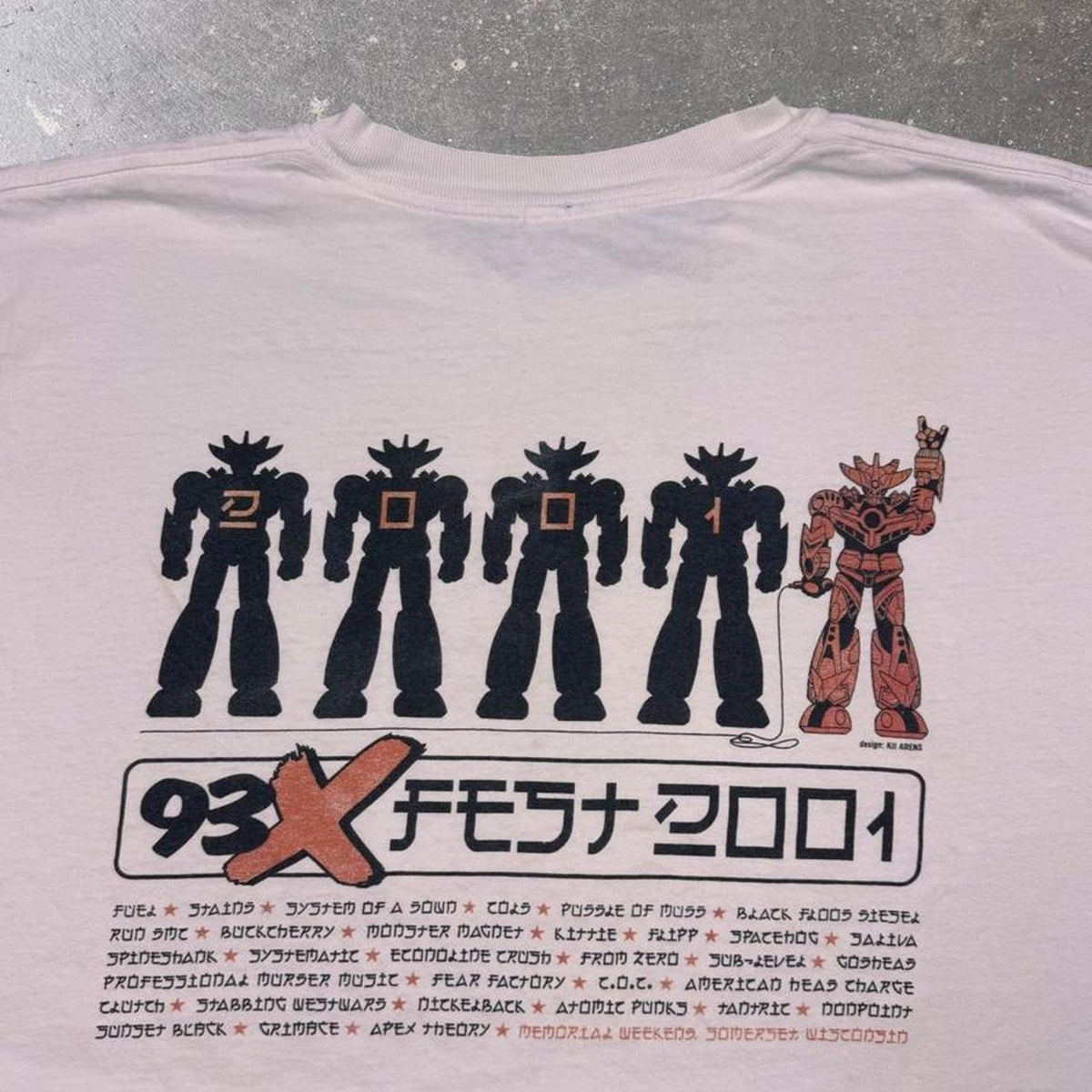 2001 93X Fest Robot Graphic Tee | XXL