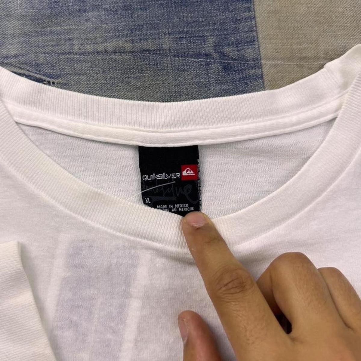 2000s Quiksilver Triple Logo Long Sleeve Tee | XL
