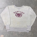 1950s Harvard University Veritas Crest Single-V Sweatshirt | Large