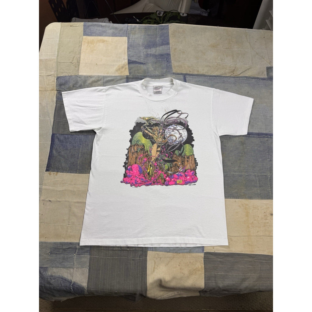 Vintage 1994 Brian Pulido Lady Death Comic Graphic T Shirt Oneita Power 50 L