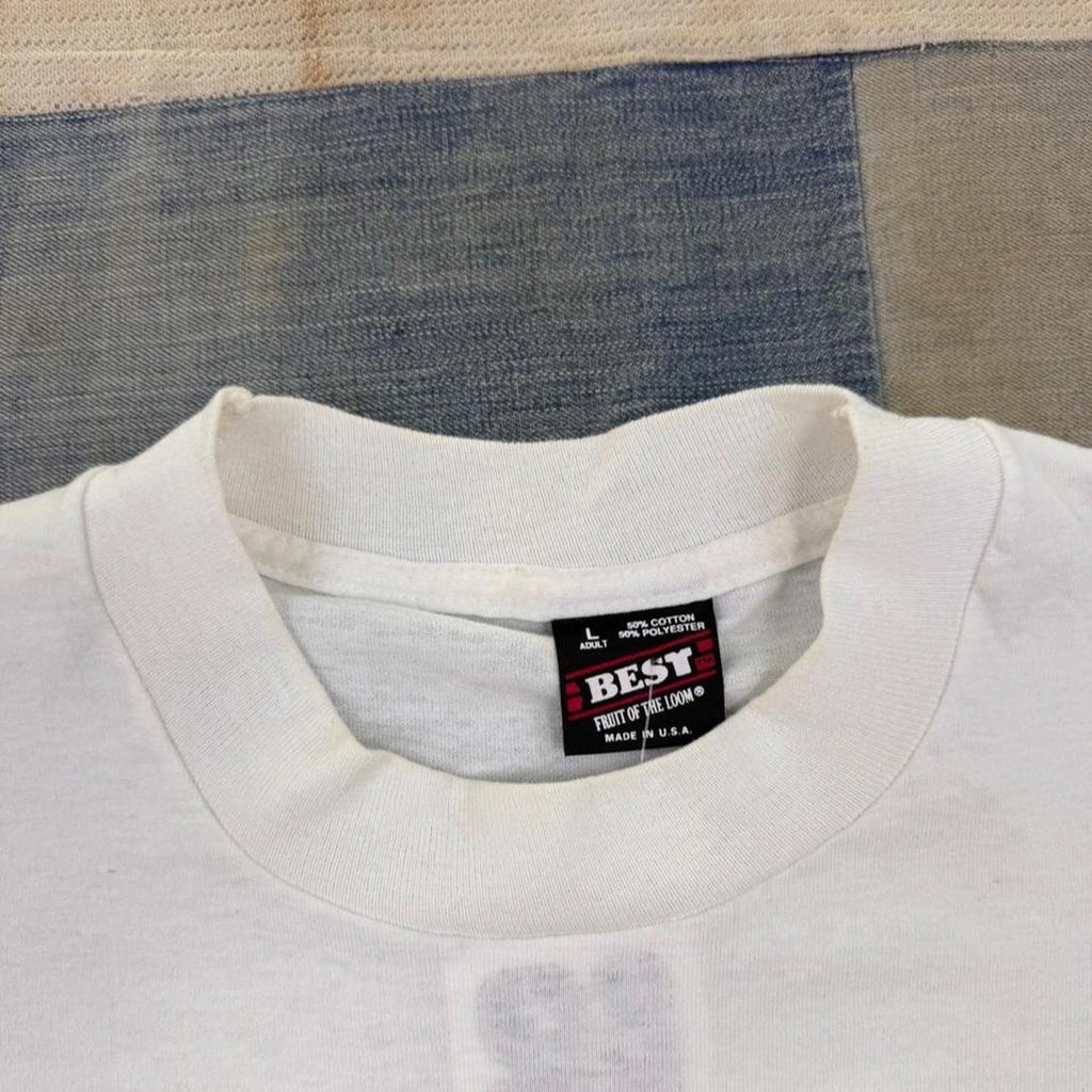 1990s Mobile BaySharks Minor League Baseball Graphic Tee Made in USA White | Large