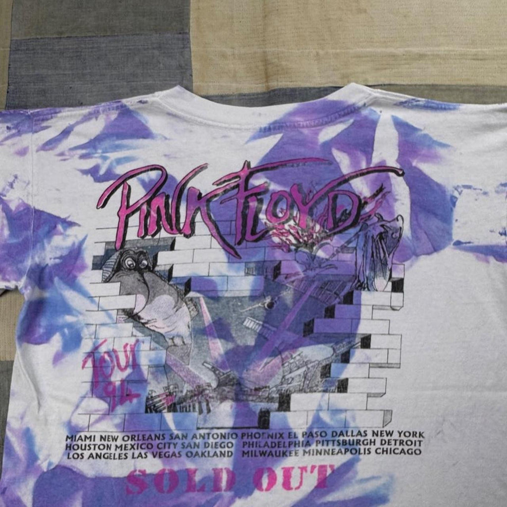 1994 Pink Floyd The Division Bell Tie-Dye Tour Tee | Large