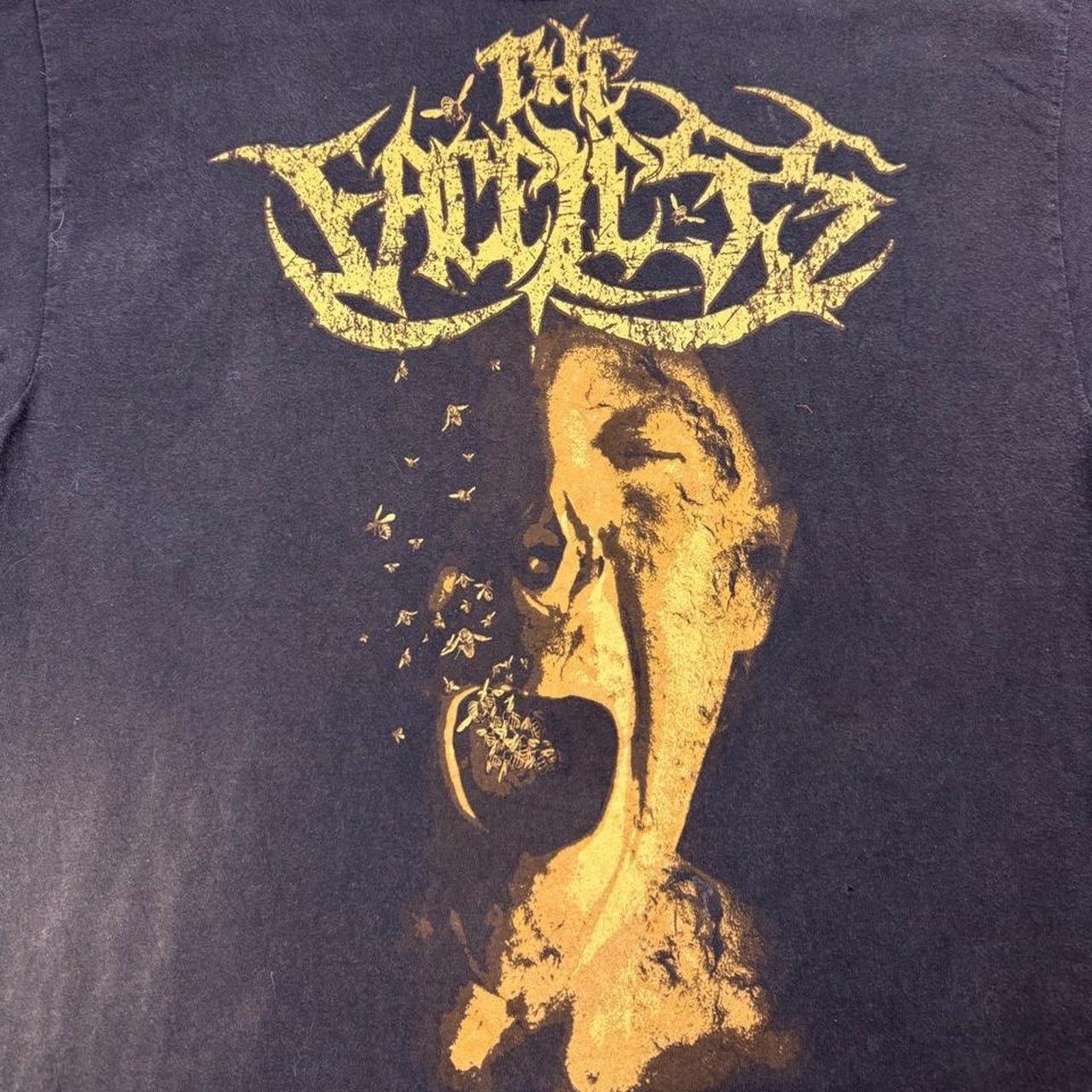 2000s The Faceless Screaming Face Deathcore Band Tee | Large