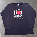 2000s I Love Music StrumentiMusicali.net Long Sleeve Tee | Large