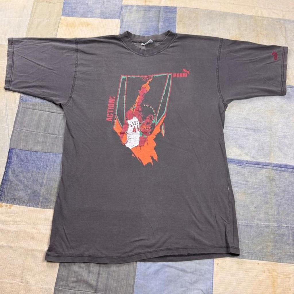 1990s Puma Action Basketball Tee | XL