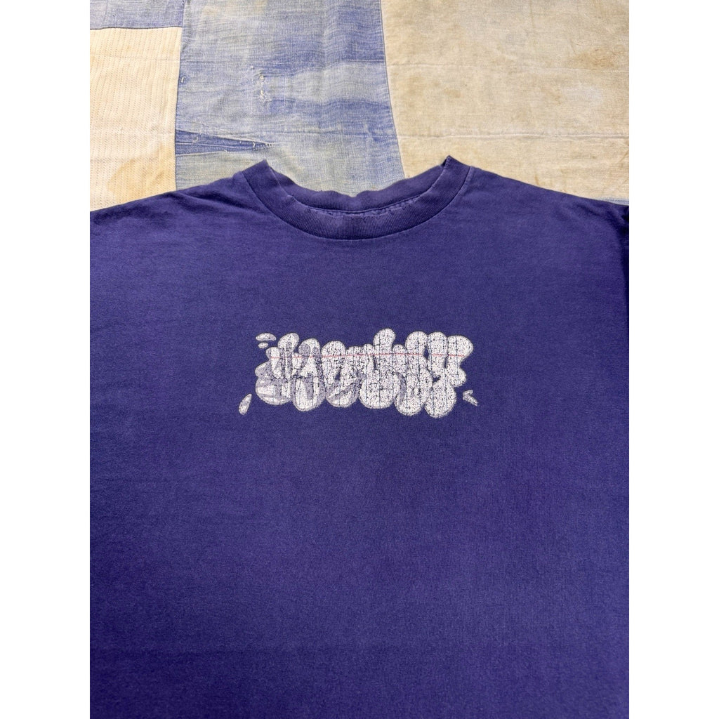 1990s Stussy Graffiti Long Sleeve Tee | Large