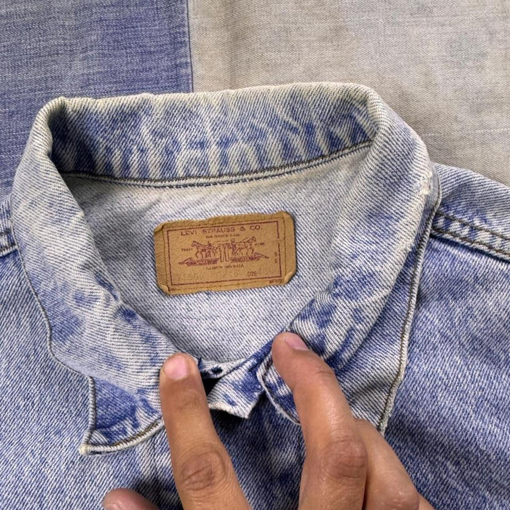 1980s Levi's Acid Wash Denim Trucker Jacket | Medium