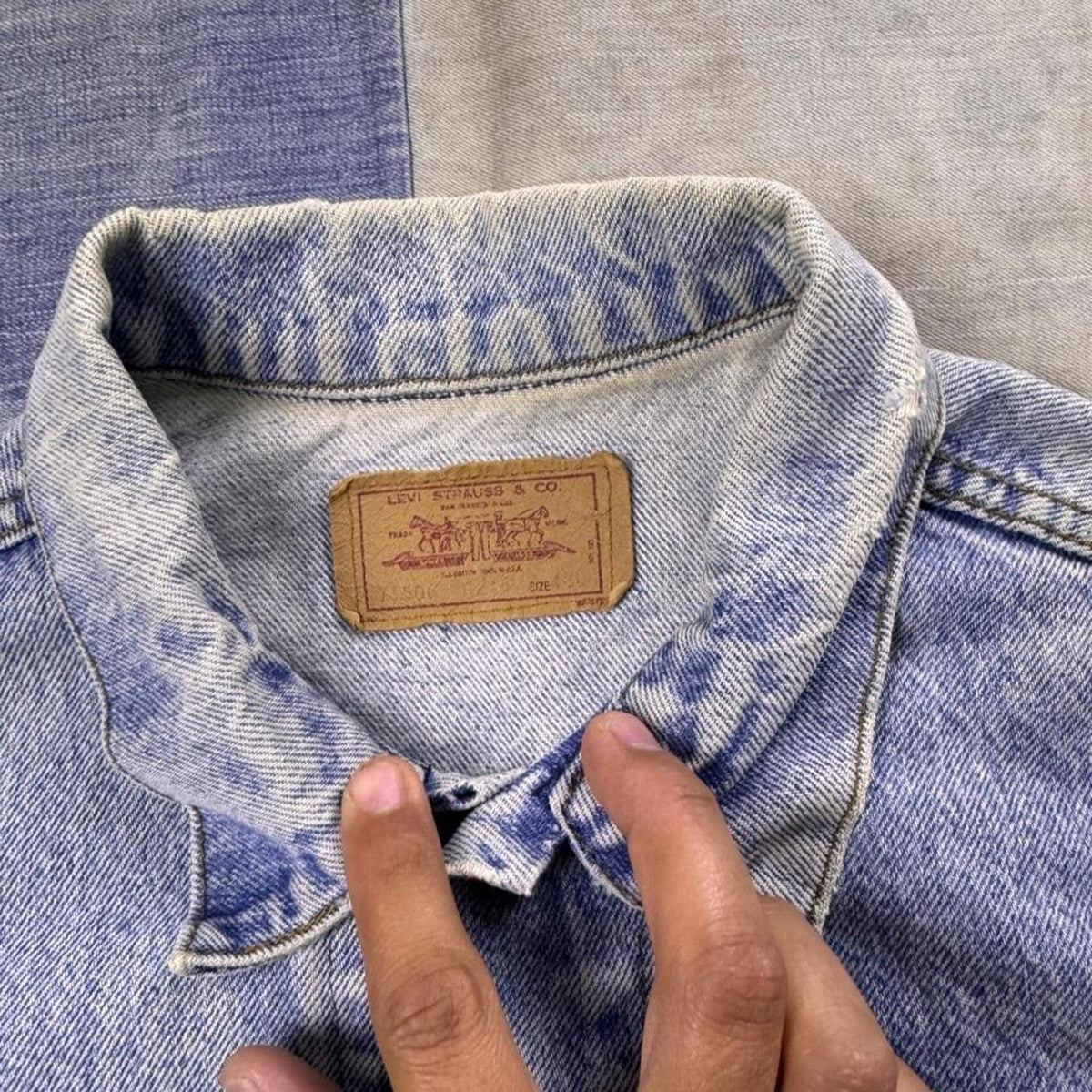 1980s Levi's Acid Wash Denim Trucker Jacket | Medium