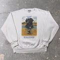 1990s Ducks Unlimited Black Lab Hunting Dog Crewneck Sweatshirt | Large