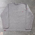 2000s Quiksilver Quik Embroidered Gray Crewneck Sweatshirt | XL