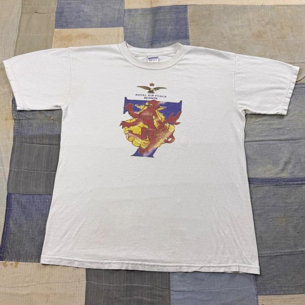 1990s Royal Air Force Benson Crest Graphic Tee | Large