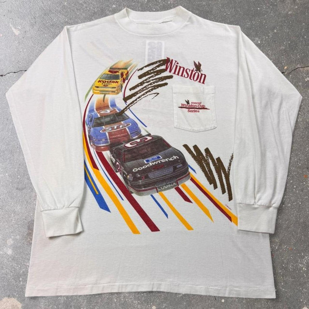 1992 NASCAR Winston Cup Series Pocket Long Sleeve Tee | Large