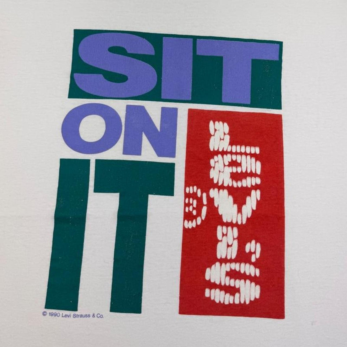 1990 Levi's Sit On It Tee | L