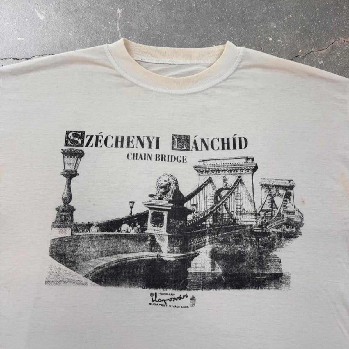 1990s Budapest Chain Bridge Tee | XL