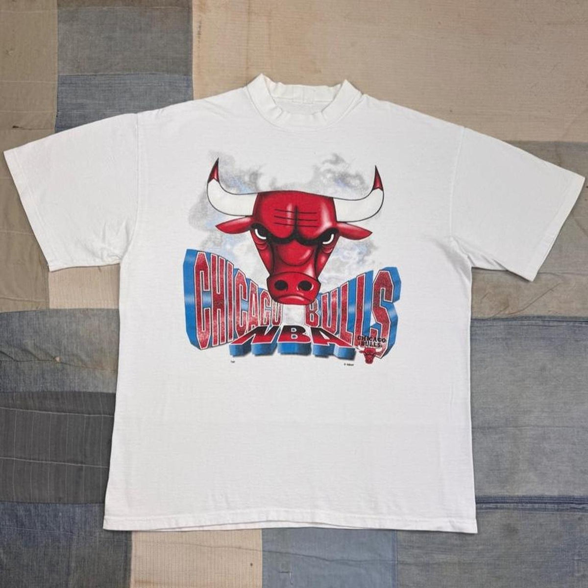 1990s Chicago Bulls Big Logo Tee | XL